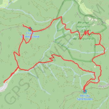 Trace GPS Forêt des volcans à Wegscheid, itinéraire, parcours