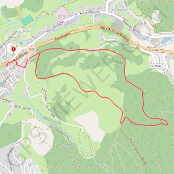 Trace GPS La petite boucle de Sainte-Barbe - Bussang, itinéraire, parcours