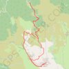 Trace GPS Crête des Conques et Pène Nère depuis la RF de l'Aya, itinéraire, parcours