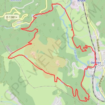 Trace GPS La Cascade et la Chapelle Saint-Nicolas, itinéraire, parcours