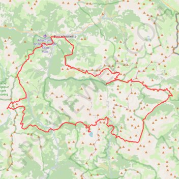 Trace GPS Route from Place Aimé Gassier to Barcelonnette - Place Aimé Gassier, itinéraire, parcours