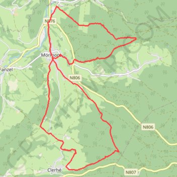 Trace GPS Li Pleure-Intinchera - Belgique - ormont, itinéraire, parcours