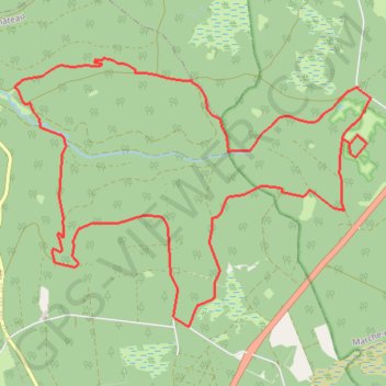 Trace GPS Balade dans la Grande Forêt de Saint-Hubert, itinéraire, parcours