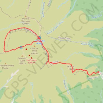 Trace GPS 🚶 Trace boucle de la montagne pelée, itinéraire, parcours