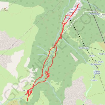 Trace GPS Valfrejus, itinéraire, parcours
