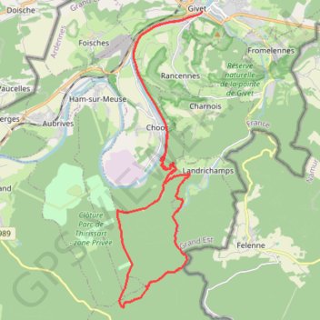 Trace GPS Ronde dans les bois de Chooz, itinéraire, parcours