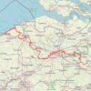 Trace GPS De Bruxelles vers la mer du Nord GR, itinéraire, parcours