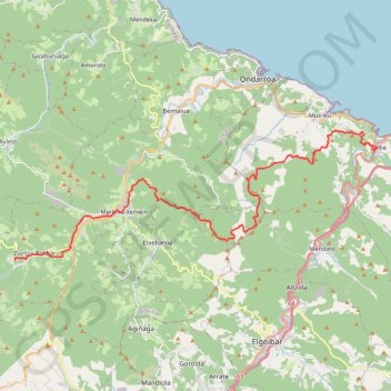 Trace GPS Camino del Norte (4), itinéraire, parcours