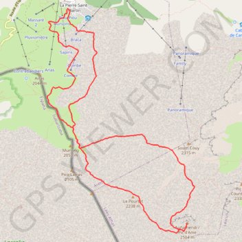 Trace GPS Pic d'Anie depuis la Pierre Saint-Martin et par le Col du Pescamou, itinéraire, parcours