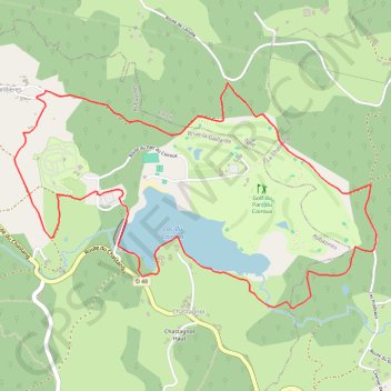 Trace GPS Parcours nature du Coiroux - Aubazine, itinéraire, parcours