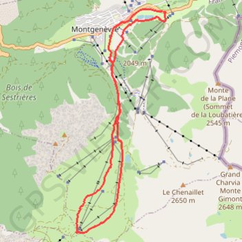 Trace GPS Gondrans (Sommet des Anges), itinéraire, parcours