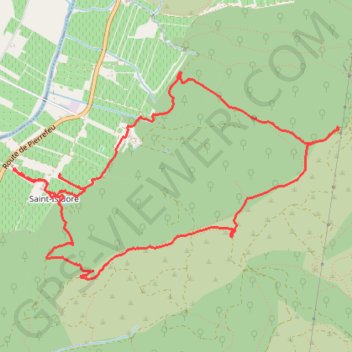 Trace GPS Sauvebonne - Saint-Michel - Les Bertrands - Hyères, itinéraire, parcours