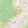 Trace GPS Chamrousse lac Robert et lac Bernard, itinéraire, parcours