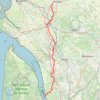 Trace GPS GR655 De Mazeray (Charente-Maritime) à Blaye (Gironde), itinéraire, parcours