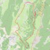 Trace GPS Lans en Vercors, chemin Gobert, itinéraire, parcours