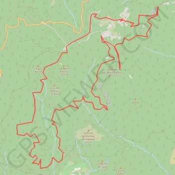 Trace GPS Le mont Vinaigre, itinéraire, parcours