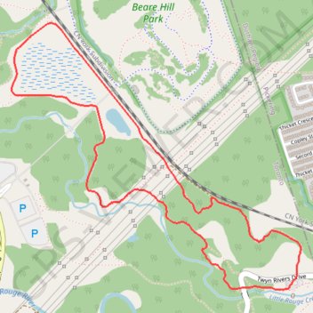Trace GPS Orchard Trail, itinéraire, parcours