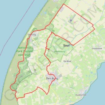 Trace GPS Around West Texel, itinéraire, parcours