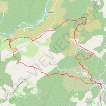 Trace GPS Saint montan, itinéraire, parcours