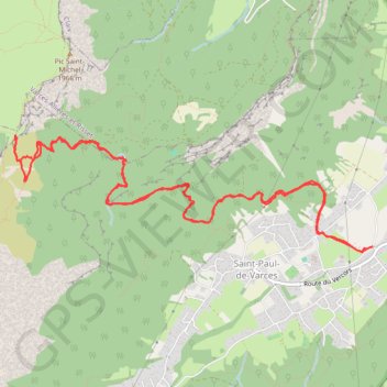 Trace GPS Col de l'Arc, itinéraire, parcours