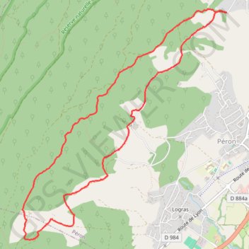 Trace GPS Feigères - La Crête, itinéraire, parcours