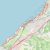 Trace GPS Sentier du littoral Basque St-Jean-De-Luz &lt;-&gt; Bidart, itinéraire, parcours