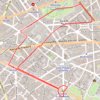 Trace GPS 10kmParisChampsElysee, itinéraire, parcours