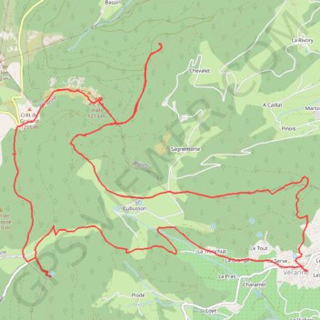 Trace GPS Véranne (42), itinéraire, parcours
