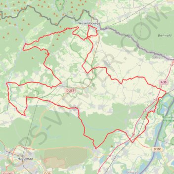 Trace GPS Les Monuments Napoléoniens - Lembach, itinéraire, parcours