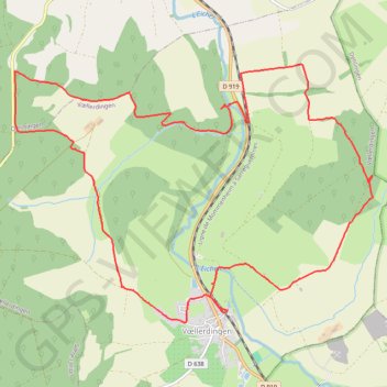 Trace GPS Sortie autour de Voellerdingen, itinéraire, parcours