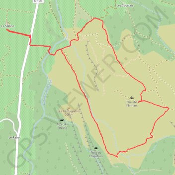 Trace GPS Petite boucle du Cirque de Viviès, itinéraire, parcours
