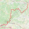 Trace GPS GR6 De Langon à Sainte Foy-la-Grande (Gironde), itinéraire, parcours