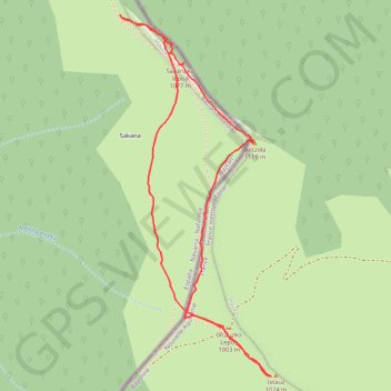 Trace GPS Antchola et sommet d'Ixtauz, itinéraire, parcours