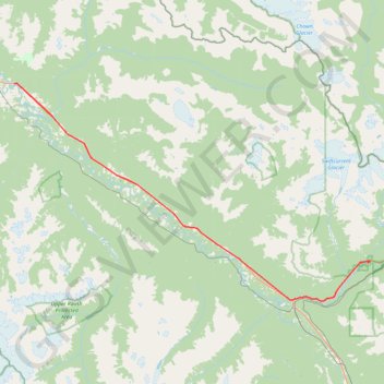 Trace GPS McBride - Mount Robson Provincial Park, itinéraire, parcours