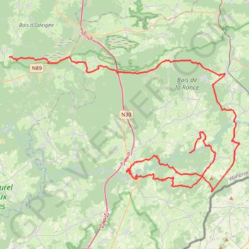Trace GPS Travelbase Moulin de Bistain - Petite Suisse Long, itinéraire, parcours