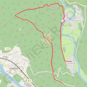 Trace GPS OpenLayers.Feature.Vector_18742, itinéraire, parcours