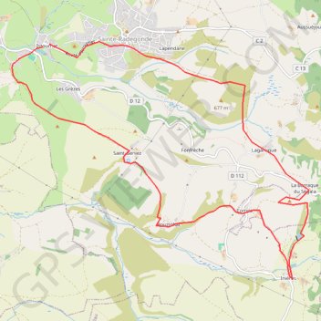 Trace GPS Istournet - Sainte-Radegonde - Inières, itinéraire, parcours