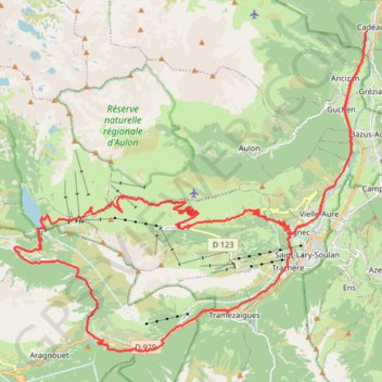 Trace GPS Col de Portet et Lac de l'Oule, itinéraire, parcours