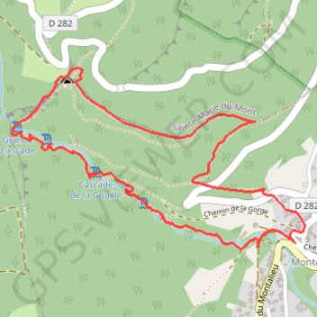 Trace GPS Le Ruisseau d'Alloix - Montalieu, itinéraire, parcours