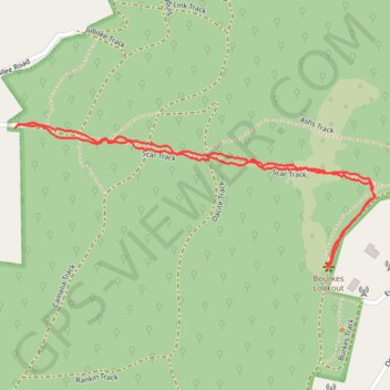 Trace GPS Bourke's Lookout - Glasgow Track, itinéraire, parcours