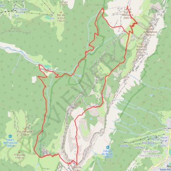 Trace GPS Chartreuse - Boucle Perquelin - dent de Crolles - Lance sud de Malissard, itinéraire, parcours