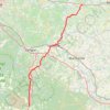 Trace GPS Compostelle - Voie de Vézelay en Gironde - Balisage Chassain, itinéraire, parcours