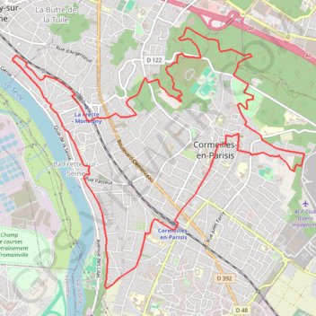 Trace GPS Cormeilles en Parisis, itinéraire, parcours