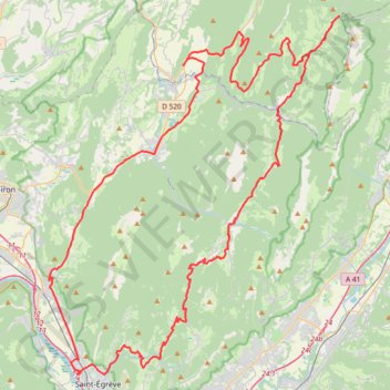 Trace GPS Randonnée en Chartreuse, itinéraire, parcours
