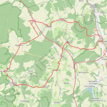 Trace GPS De la Suize à l'Aujon - Rolampont, itinéraire, parcours