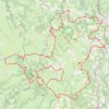 Trace GPS GT Aubrac, itinéraire, parcours