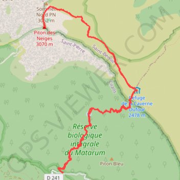Trace GPS Piton des Neiges - La Réunion, itinéraire, parcours