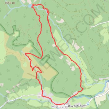 Trace GPS De Mittlach au lac de Fischboedle par la vallée de la Wormsa, itinéraire, parcours