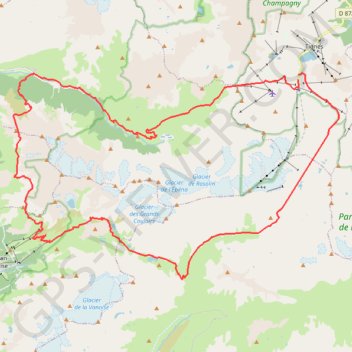 Trace GPS Tour de la Grande Casse, itinéraire, parcours