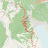 Trace GPS Chalet des Pyramides Bec du Corbeau glacier des Bossons, itinéraire, parcours